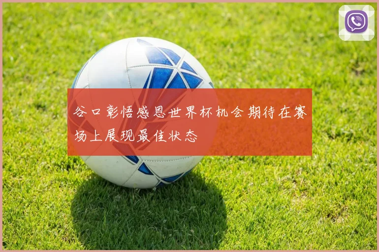 谷口彰悟感恩世界杯机会期待在赛场上展现最佳状态
